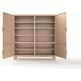 Strong Hold® HD Steel Storage Cabinet with 4 Locking Doors 72