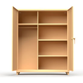 Stronghold Industrial Uniform Cabinet with 4 Shelves 60