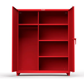 Stronghold Industrial Uniform Cabinet with 4 Shelves 60