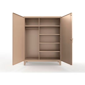 Strong Hold® Extra Heavy Duty Uniform Cabinet w/5 Shelves 60