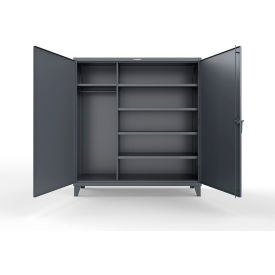Strong Hold® Extra Heavy Duty Uniform Cabinet w/5 Shelves 72