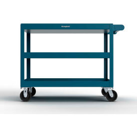 Strong Hold® Mobile Service Cart w/ 3 Shelves 4800 lb. Capacity 48