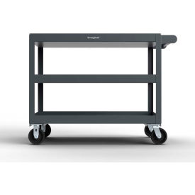 Strong Hold® Mobile Service Cart w/ 3 Shelves 4800 lb. Capacity 48