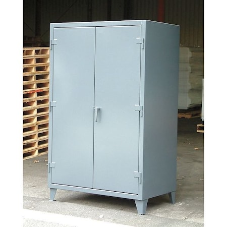 Shelving Storage Cabinet, 78 in H, 36 in W, 30 in D, Swing, Padlock Hasp, Dark Gray, 4 Shelves MPN:36-304