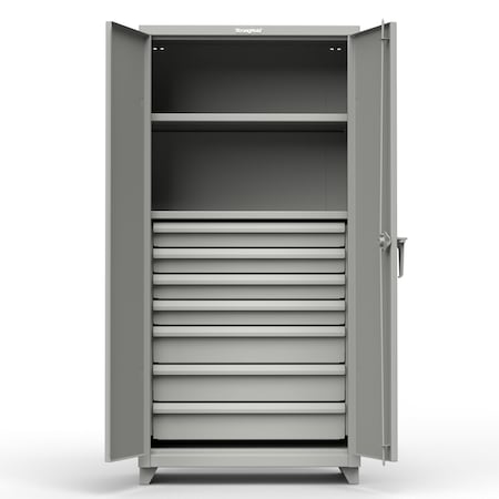 14 ga. Double Shift Industrial Cabinet 36 inW x 24 inD x 75 inH MPN:36-DS-246-L