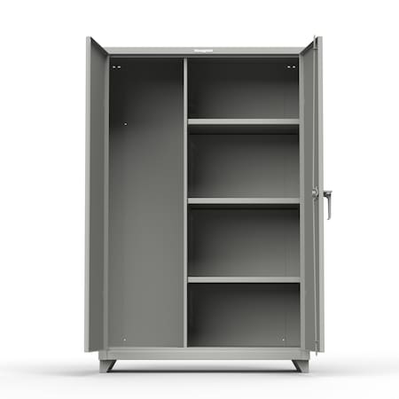 Storage Cabinet, 75 in H, 48 in W, 24 in D, Swing, Padlock Hasp, Gray, 6 Shelves MPN:46-DS-246-6DB-L