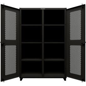 Strong Hold® Extra Heavy Duty Ventilated Cabinet With Drawers 3 Shelve 36