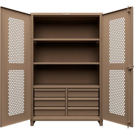 Strong Hold® Extreme Duty Ventilated Cabinet With Drawers 4 Shelves 36