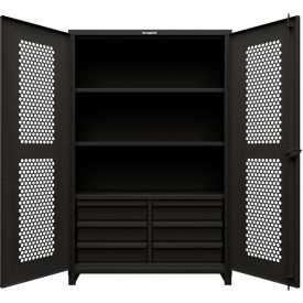Strong Hold® Extreme Duty Ventilated Cabinet With Drawers 4 Shelves 36