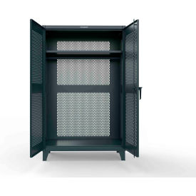 Strong Hold® Extreme Duty 12 GA Ventilated Cabinet w/Hanger Rod 48