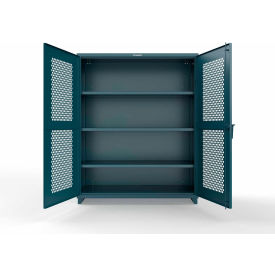 Strong Hold® HD Stationary Ventilated Cabinet w/4 Compartments 60
