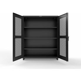 Strong Hold® HD Stationary Ventilated Cabinet w/4 Compartments 60