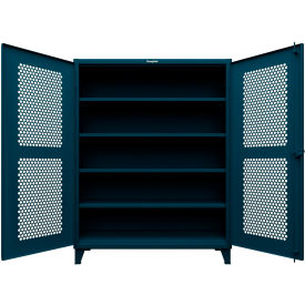 Strong Hold® HD Stationary Ventilated Cabinet w/4 Shelves 60