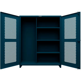 Strong Hold® HD Stationary Ventilated Cabinet w/5 Compartments 60