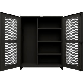 Strong Hold® HD Stationary Ventilated Cabinet w/5 Compartments 60