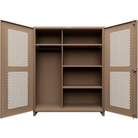 Strong Hold® HD Stationary Ventilated Cabinet w/4 Shelves 60