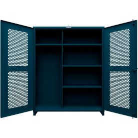 Strong Hold® HD Stationary Ventilated Cabinet w/4 Shelves 60