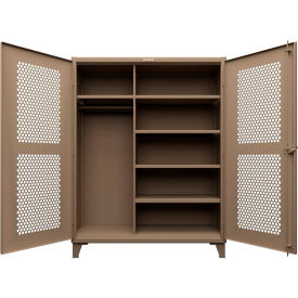 Strong Hold® HD Stationary Ventilated Cabinet w/5 Shelves 60