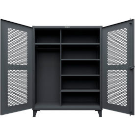 Strong Hold® HD Stationary Ventilated Cabinet w/5 Shelves 60