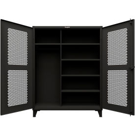 Strong Hold® HD Stationary Ventilated Cabinet w/5 Shelves 60