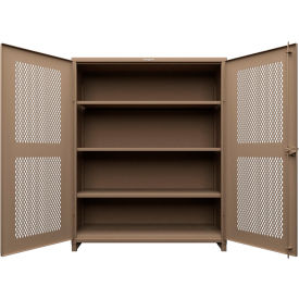 Strong Hold® HD Stationary Ventilated Cabinet w/3 Shelves 6 Drawers 60