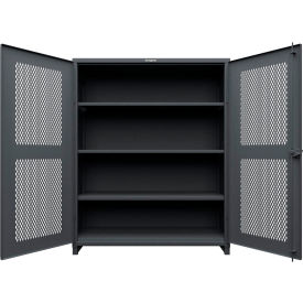 Strong Hold® Ventilated Diamond Cabinet w/ 6 Half-Width Drawers 60