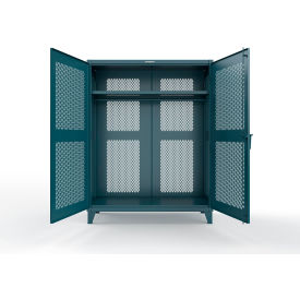Strong Hold® Fully-Ventilated Uniform Cabinet w/ Hanger Rod 60