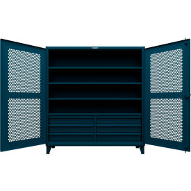 Strong Hold® Extreme Duty Ventilated Hex Cabinet with Drawers 72