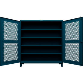 Strong Hold® Extreme Duty Cabinet with Ventilated Doors 4 Shelve 78