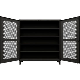 Strong Hold® Extreme Duty Cabinet with Ventilated Hex Doors 72