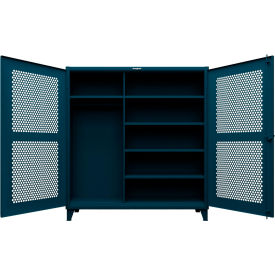 Strong Hold® Extreme Duty Ventilated Uniform Cabinet 5 Shelves 72