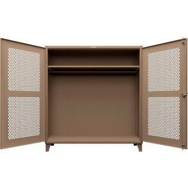 Strong Hold® Extreme Duty Ventilated Hex Uniform Cabinet 72