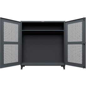 Strong Hold® Extreme Duty Ventilated Hex Uniform Cabinet 72