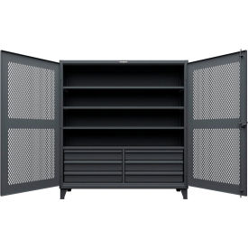 Strong Hold® Extreme Duty Ventilated Cabinet with Drawers 72