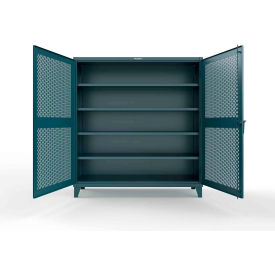 Strong Hold® Extreme Duty Cabinet with Ventilated Doors 4 Shelves 72