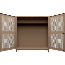 Strong Hold® Extreme Duty Ventilated Diamond Uniform Cabinet 72