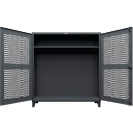 Strong Hold® Extreme Duty Ventilated Diamond Uniform Cabinet 72