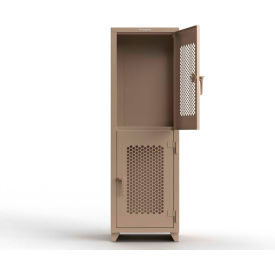 Strong Hold® 2-Tier 2 Door Extra HD Ventilated Locker 24