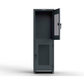 Strong Hold® 2-Tier 2 Door Extra HD Ventilated Locker 24