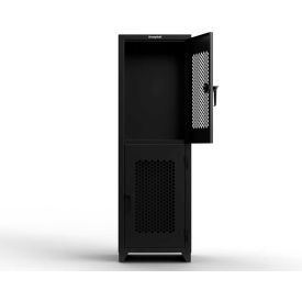 Strong Hold® 2-Tier 2 Door Extra HD Ventilated Locker 24