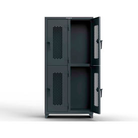 Strong Hold® 2-Tier 4 Door Ventilated Locker 36