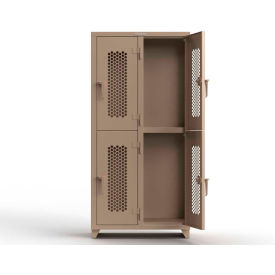 Strong Hold® 2-Tier 4 Door Extra HD Ventilated Locker 36