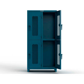 Strong Hold® 2-Tier 4 Door Extra HD Ventilated Locker 36