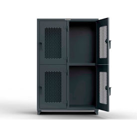 Strong Hold® 2-Tier 4 Door Ventilated Locker 48