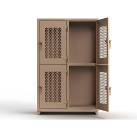 Strong Hold® 2-Tier 4 Door Extra HD Ventilated Locker 48