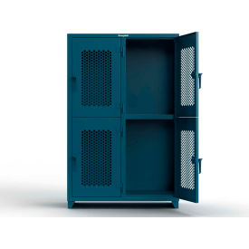 Strong Hold® 2-Tier 4 Door Extra HD Ventilated Locker 48