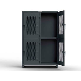 Strong Hold® 2-Tier 4 Door Extra HD Ventilated Locker 48