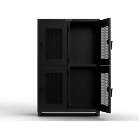 Strong Hold® 2-Tier 4 Door Extra HD Ventilated Locker 48