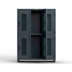 Strong Hold® 2-Tier 6 Door Ventilated Locker 54
