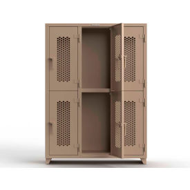 Strong Hold® 2-Tier 6 Door Extra HD Ventilated Locker 54